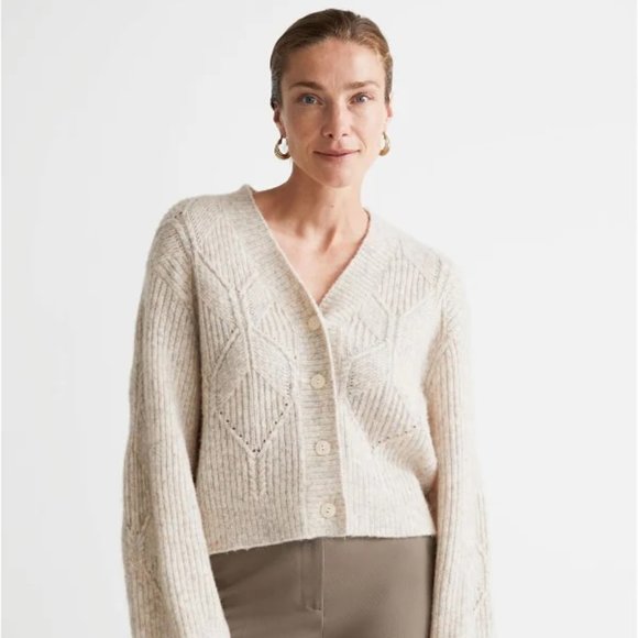 & Other Stories Sweaters - NWOT & Other Stories Oversized Cable Knit Cardigan